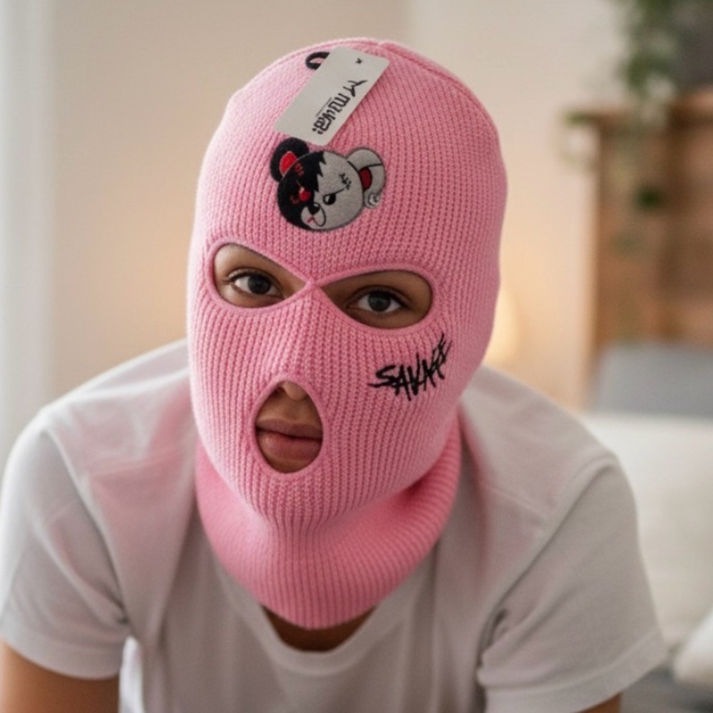 Pink Savage Ski-Mask NWT